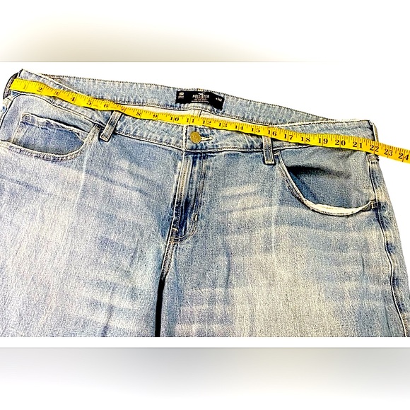 Hollister Wide Leg Baggy Vintage Stretch Light Wash Denim Jeans - Picture 7 of 9
